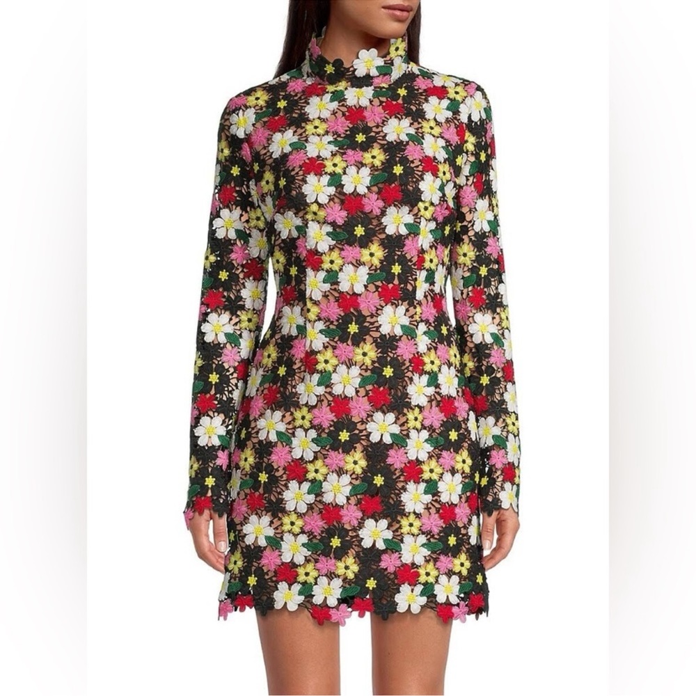 Elliatt Cay OpenBack Crochet Minidress
Multi, Small